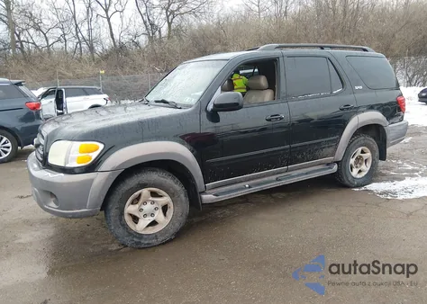 2002 Toyota Sequoia Sr5 V8 z USA, uszkodzony, nr VIN 5TDBT44AX2S081826